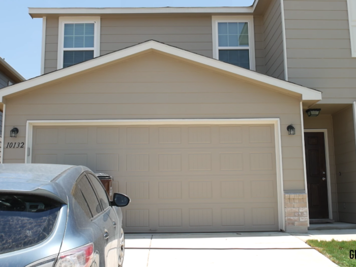 Garage doors.