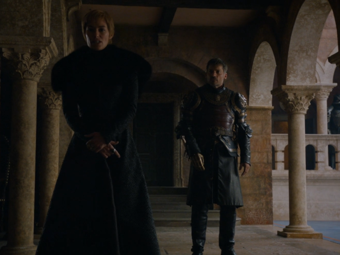 Jaime finally, finally abandons Cersei when she reveals she lied to everyone.