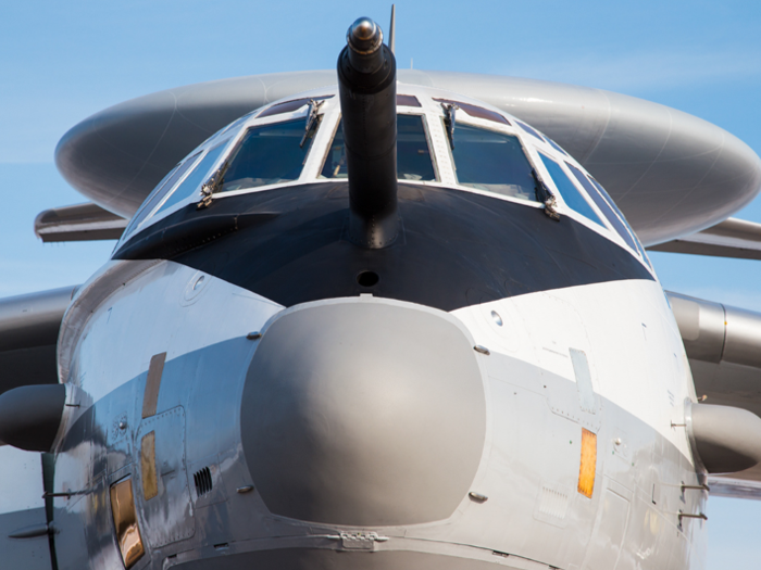 Based off the Ilyushin Il-76 airframe, the A-50U can track surface targets up to 186 miles and aerial targets up to 373 miles.