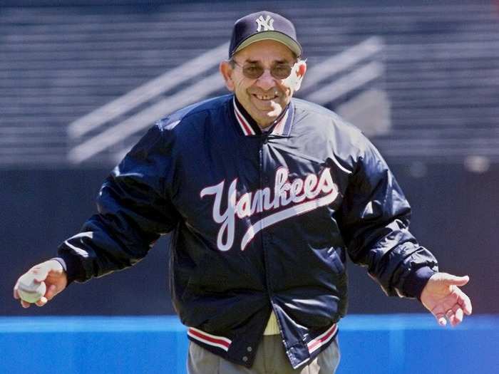 Hall-of-Fame New York Yankees catcher Yogi Berra