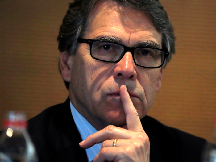 Former Texas governor and current Energy Secretary Rick Perry