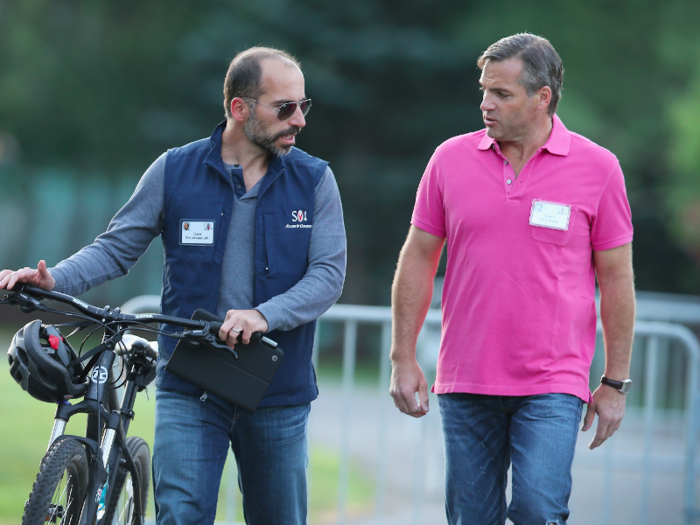 After earning an electrical engineering degree at Ivy league school Brown University, Khosrowshahi began his career in finance, working at Allen & Co through the 1990s. He still often attends the firm