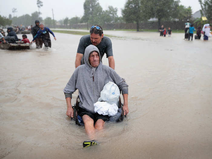 Texas officials have reported at least 10 deaths since Harvey made landfall. That number is expected to rise. So far, there are 300,000 people without power in Texas.