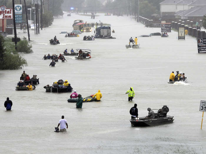 Houston has 800 miles of bayous that help drain water during storm surges. Overwhelmed by Harvey