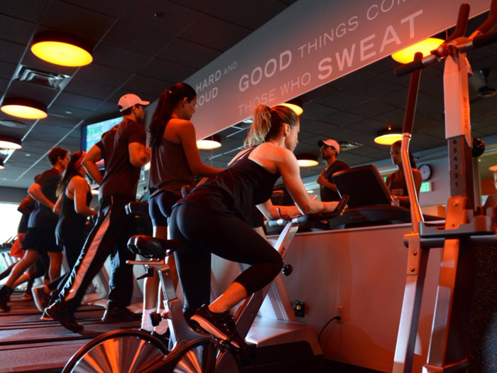 Before I started Orange Theory, I hated running. But the running portion of the class has made me a much more confident runner, even though it leaves me breathless. You can choose to ride a stationary bike or strider if running really isn