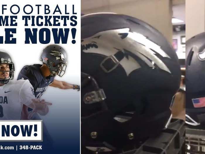 Nevada has new uniforms that also include a new matte-blue helmet.