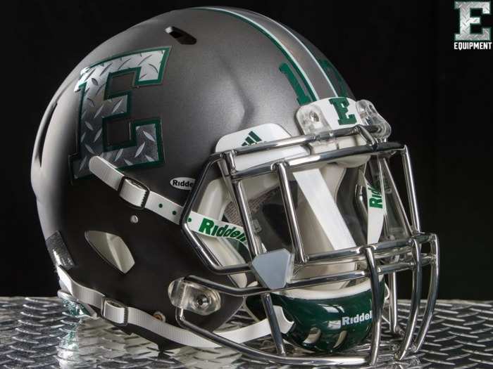 Eastern Michigan is adding a "Factory Steel" helmet to the mix.