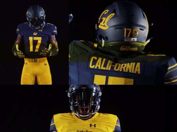 Cal is now with Under Armour and have a gold alternate jersey.