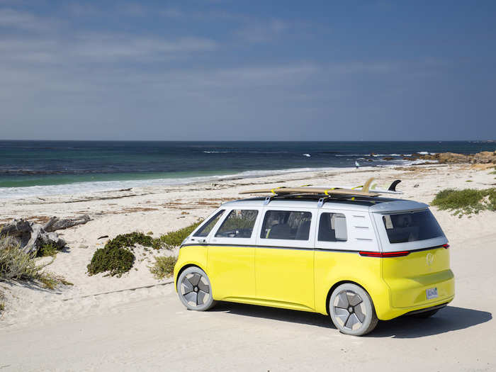 From a design perspective, Volkswagen said at the Detroit Auto Show that it purposely stepped away from the microbus