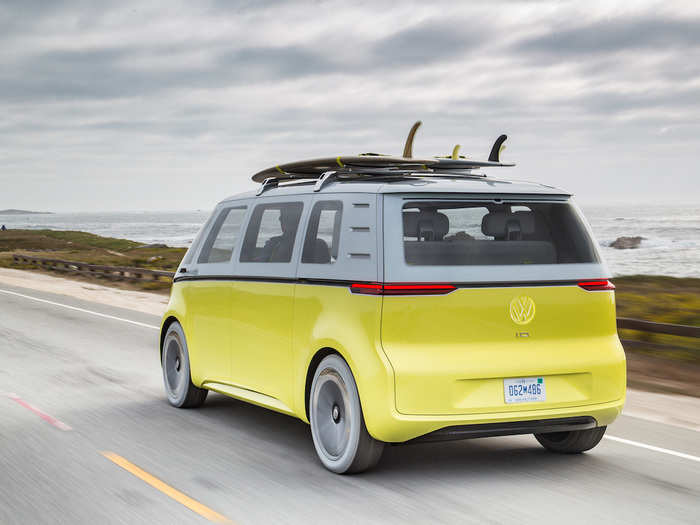 Volkswagen said the production version could also be used to haul freight.