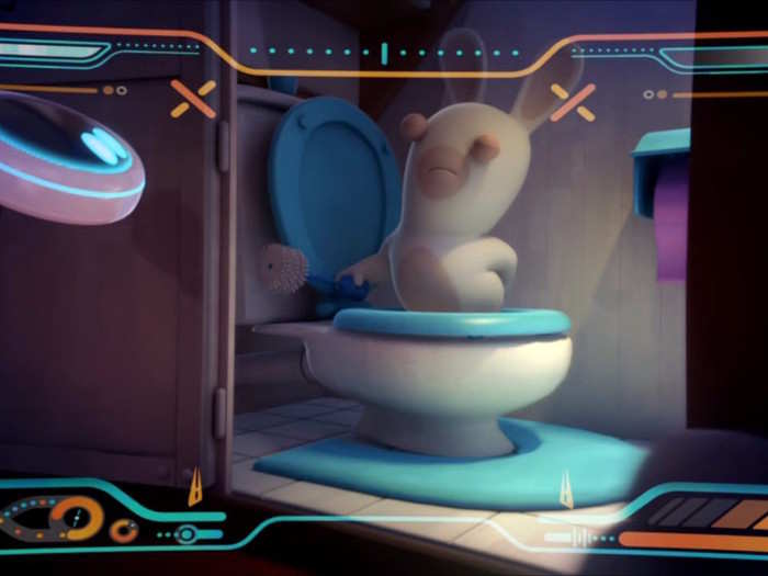 But since the Rabbids are nihilists, they immediately get to work causing chaos. They