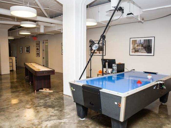 Two Sigma also hosts an annual artificial-intelligence competition, and in 2016 it pitted AI against humans in a game of air hockey.