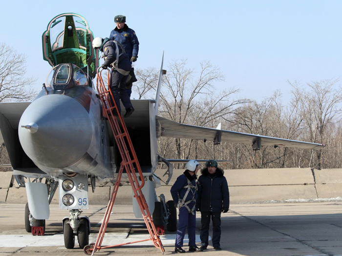 Unlike the MiG-25, it has a backseat for the Weapons Systems Officer to operate the Zaslon radar.