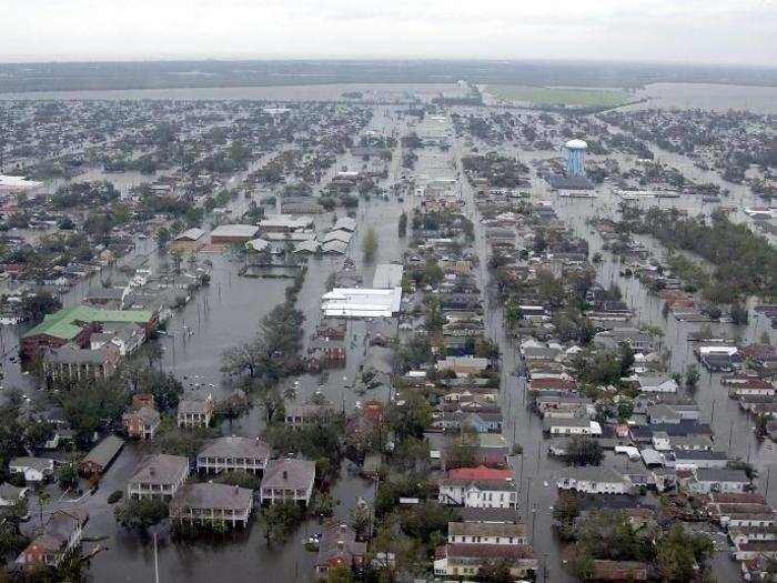 Hurricane Katrina in 2005 was the most devastating storm ever to hit the United States. It killed 1,833 people and caused $108 billion in damage, though it was technically a Category 3 when it made landfall in Louisiana with sustained wind speeds of 125 mph.