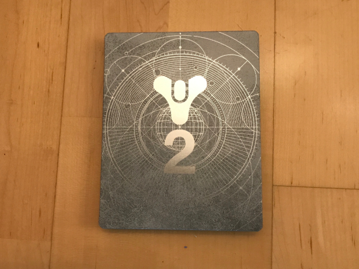 This is the SteelBook case that contains the actual game. It