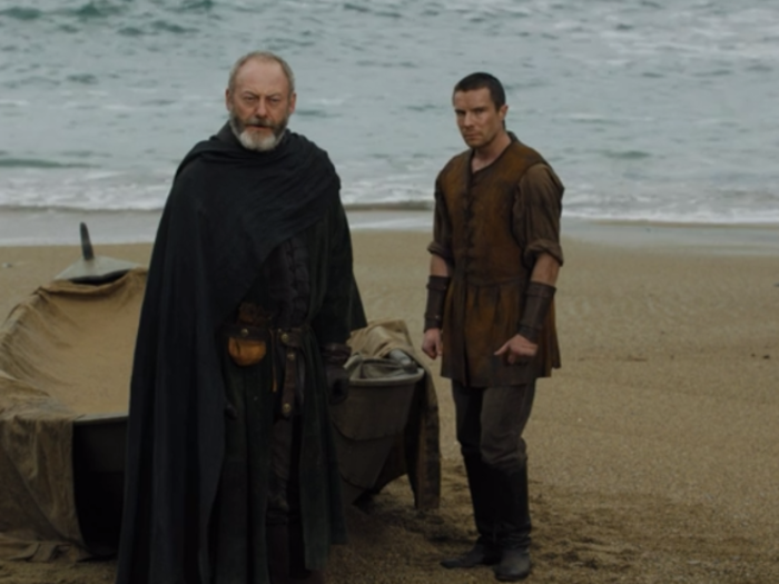 Davos brings Gendry back, shows off his smuggling skills.