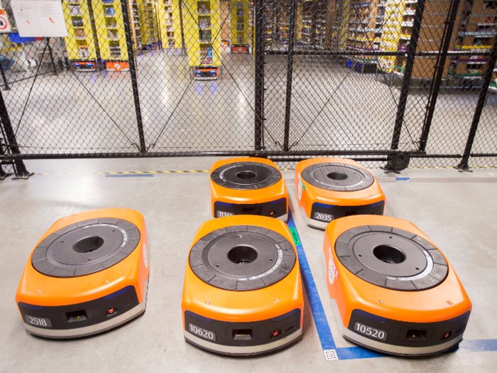 45,000 robots roam the floors of Amazon