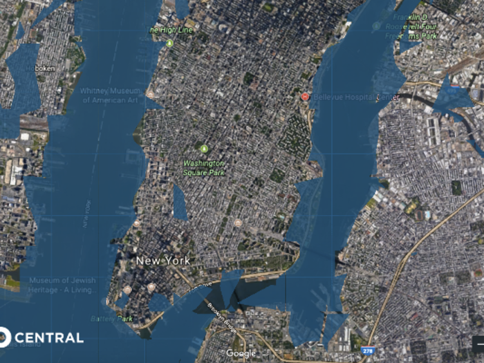 The good news for Trump, who owns about a dozen properties in the city, is that most of his hotels and residences sit inland where the effects of sea-level rise are usually less catastrophic.