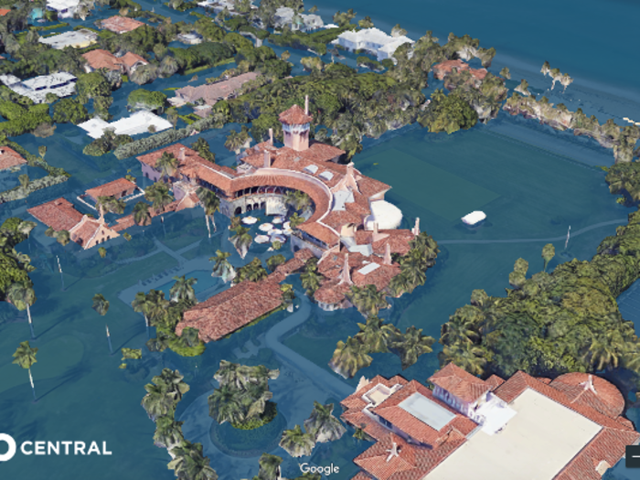 If sea levels rose by as much as 12 feet, the Mar-a-Lago estate would not fare well.