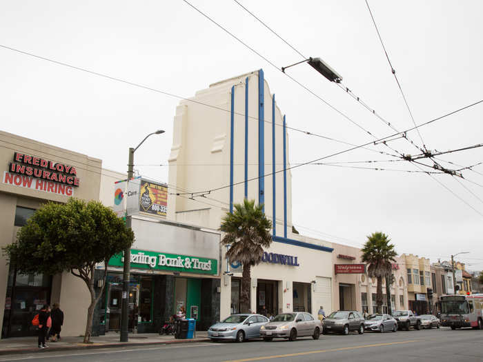 A historic movie palace opened in 1921 but was later converted into a Goodwill store.