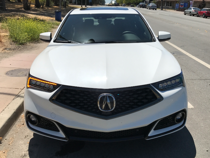 The much-maligned "beak" is gone from the TLX