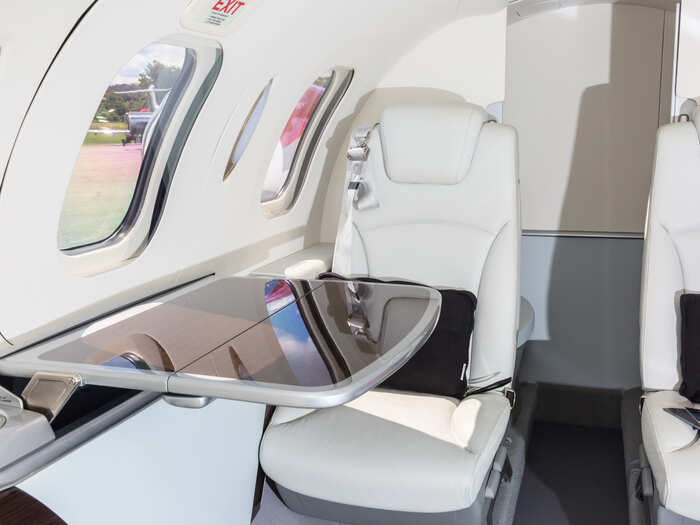 In addition, the HondaJet is available with wi-fi and a touch screen cabin control system.