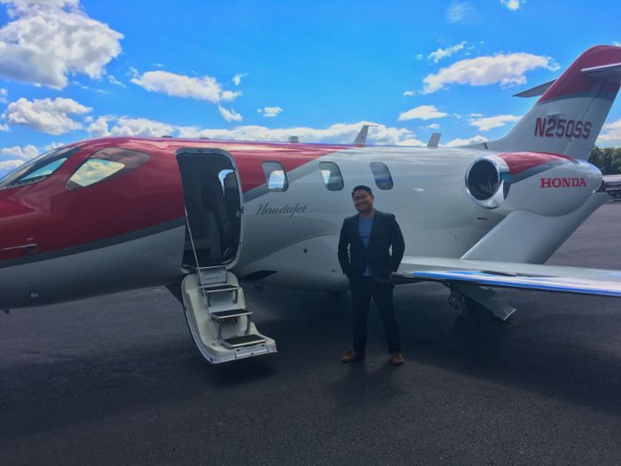 So what is it like to be a passenger on the HondaJet? It