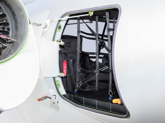 Speaking of cargo. The HondaJet has a "trunk" in the back and...