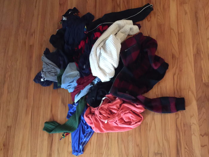 Week one was easy. Anyone can probably find 28 things to get rid of without much effort. My haul was primarily clothes.