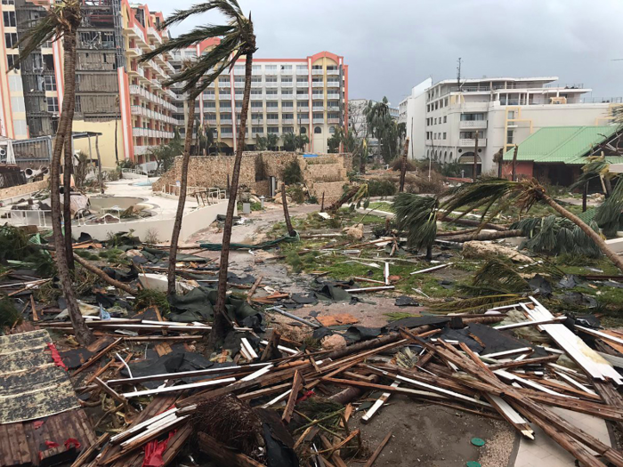 The monster storm next slammed into the resort islands of St. Martin and St. Barts.