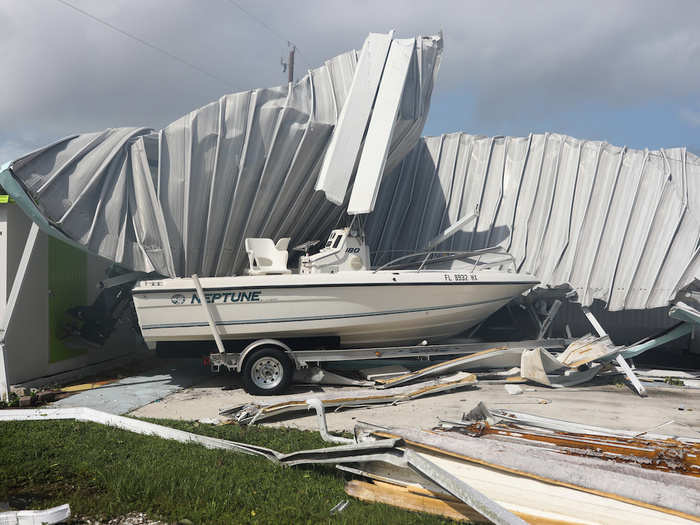 All kinds of property was crushed in Irma