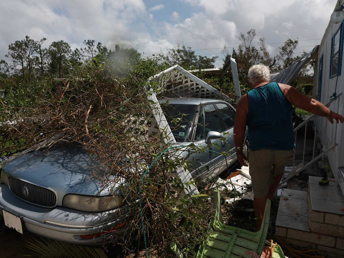 Cars and boats were also damaged. Jorge Gonzalez, Esteves