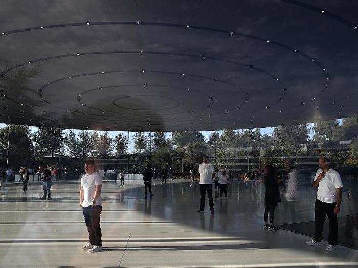 The theater is intended to be a tribute to the late Steve Jobs. "It’s on a hill, at one of the highest points on this land,” Apple CEO Tim Cook told Wired earlier this year. “It felt like him.”