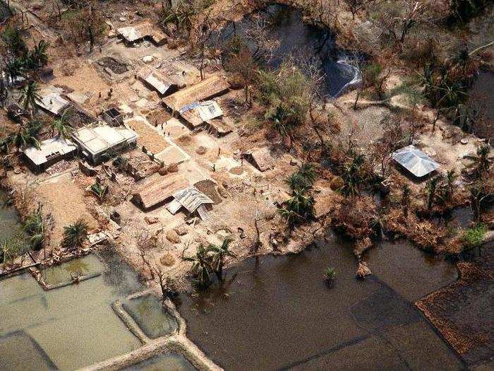 The 1991 Bangladesh cyclone — 138,866 people