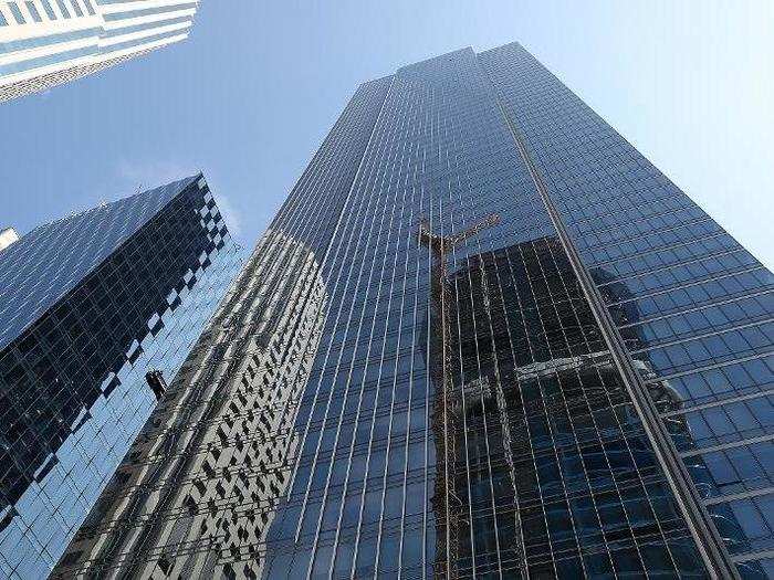 So far in 2017, Millennium Tower has sunk an additional inch and tilted another two and half inches toward the massive Salesforce Tower under construction across the street.