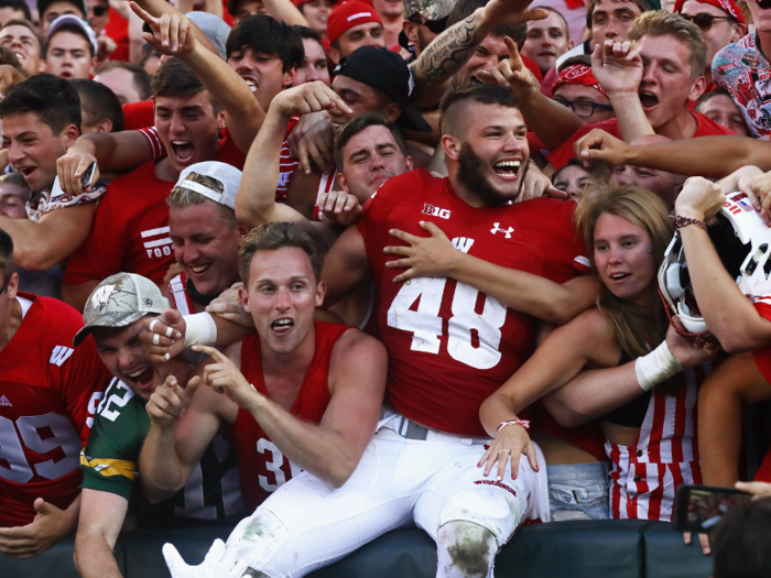 16. University of Wisconsin at Madison — At UW football isn