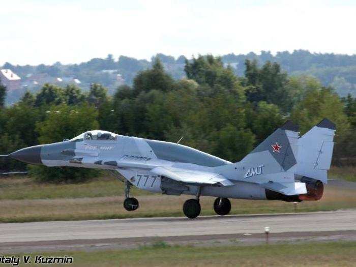 The MiG-29SMT is also armed with a 30mm Gsh-301 built-in air gun.