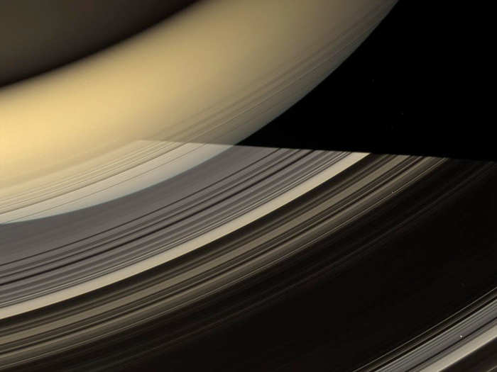 Cassini also caught stunning close-ups of Saturn