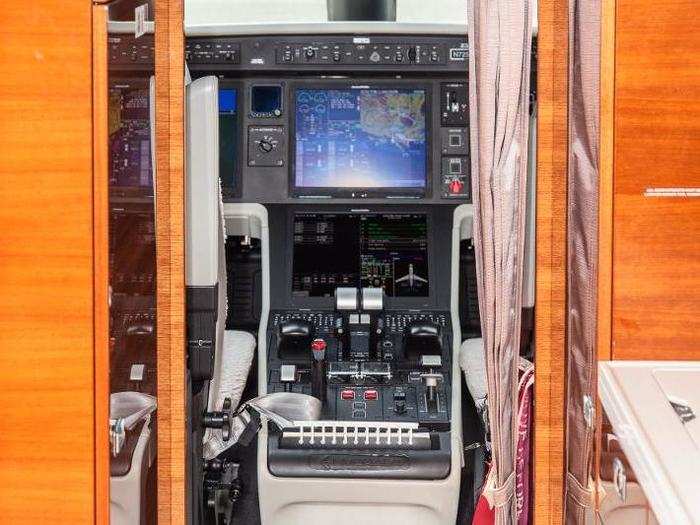 In between the passenger cabin and the cockpit is the plane