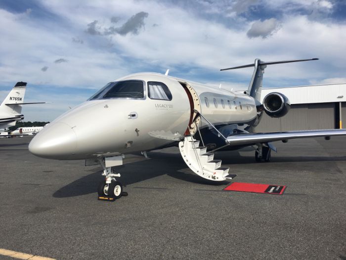 Overall, the Legacy 500 is 68 feet long and 21 feet tall with a 66 and a half-foot wingspan.