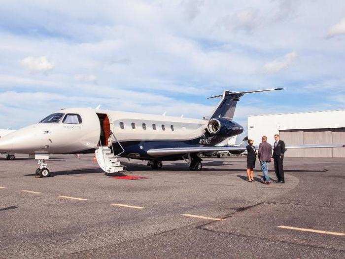 We arrived at Teterboro Airport on a sunny July afternoon. Waiting for us on the airport