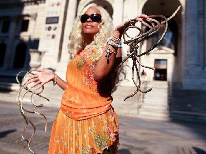 Chris "The Duchess" Walton holds the Guinness World Record for longest fingernails.