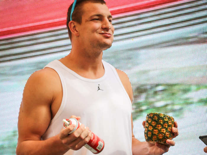 One twist to the regimen was that Brady does not drink alcohol, so they had to come up with a plan that would allow Gronk to keep drinking.