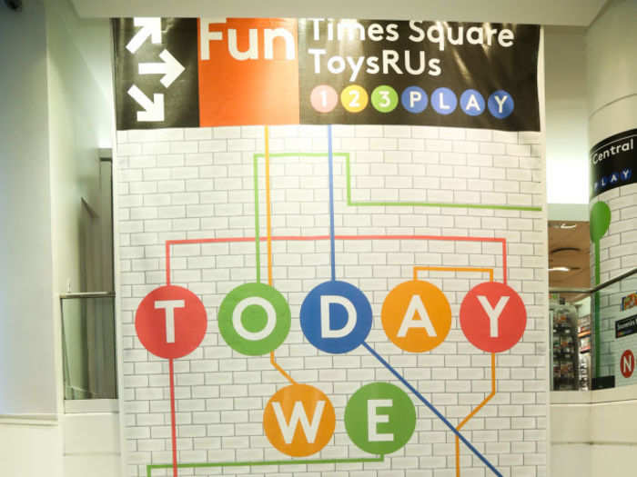 The theme of the popup is definitely "New York" with display signage that looks like the New York Subways.