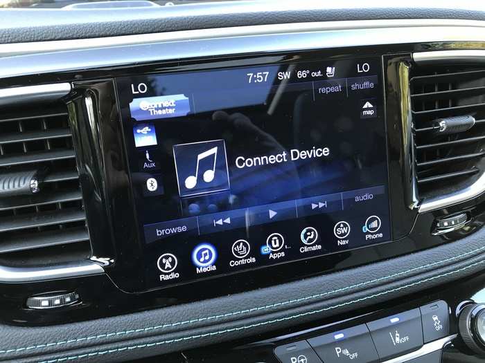 Bluetooth pairing is a snap, as is using the USB inputs for devices. Uconnect handles all this expertly, which is good as Apple CarPlay and Android Auto aren