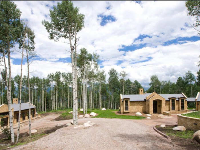 An outfitted horse stable also sits on the property.