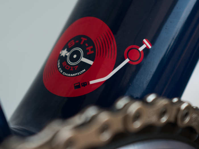 The SuperX is all around state of the art, but this graphic near the bottom bracket gives a nod to Hyde