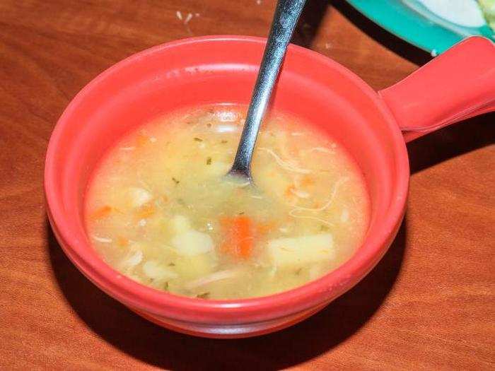 The soup bucked the trend by packing the flavor that other items lacked. It was a solid broth — well worth a trip to the soup cauldrons if one finds themselves at Golden Corral.