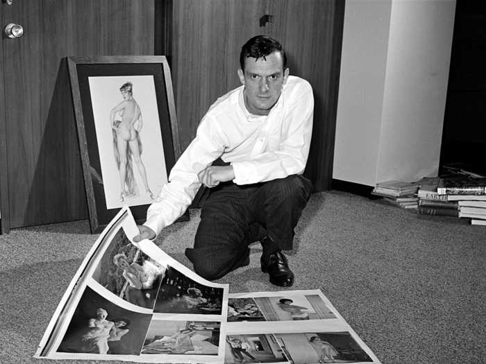 Hefner launched Playboy magazine in 1953 with $8,000 in borrowed money. Its first issue featured Marilyn Monroe, and it sold 54,000 copies.