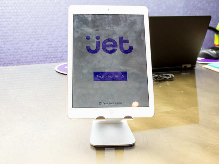 Every visit to Jet HQ starts at the reception desk, where you sign in on an iPad. It prompts you to take a selfie.